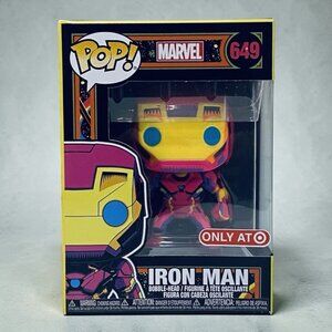 Funko Pop! Marvel Black Light Iron Man #649 Vinyl Figure Collectible NEW